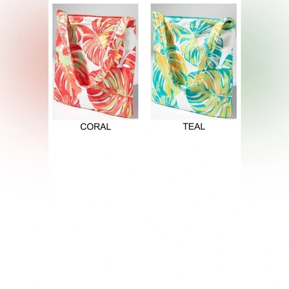 2 In 1 Ruggine Plush Leaf Motif Shoulder Bag Turns Into Beach Towel